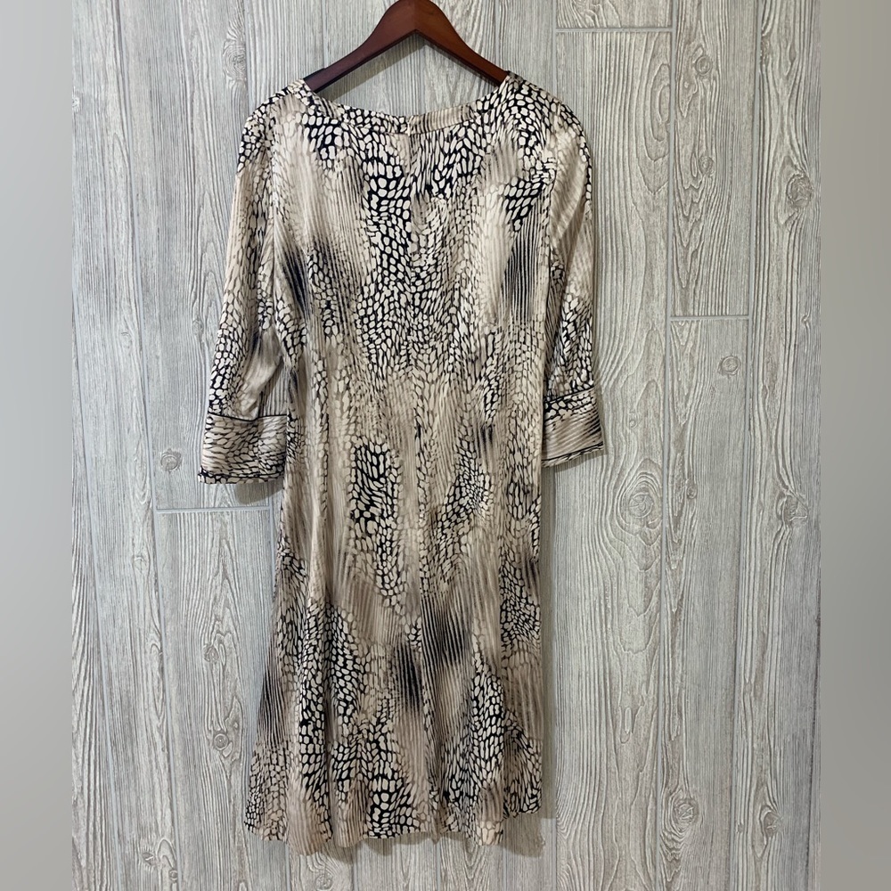 Tullo Silk Animal Print Straight Loose Fit Long S… - image 8